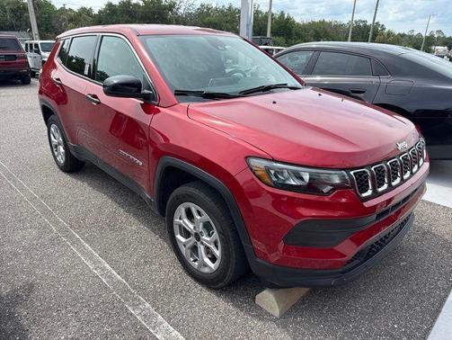 Red 2025 Jeep Compass Sport