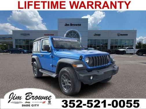 Hydro Blue Pearl 2025 Jeep Wrangler Sport