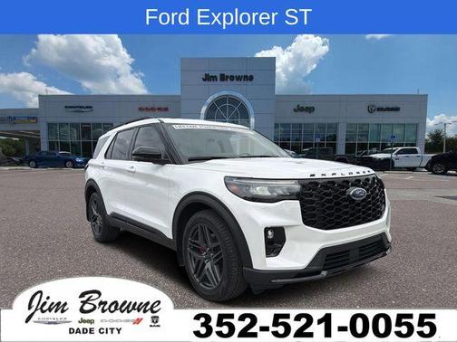 White Metallic 2025 Ford Explorer ST