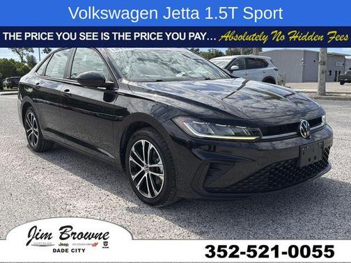 Deep Black Pearl Effect 2025 Volkswagen Jetta 1.5T Sport