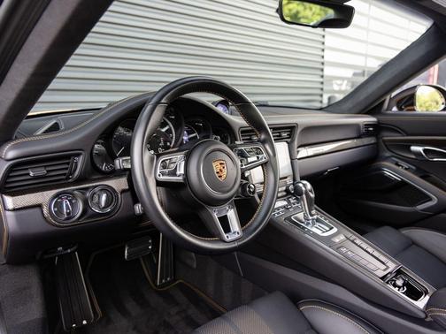 Golden Yellow Metallic 2018 Porsche 911 Turbo S