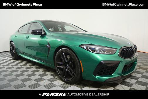 Isle of Man Green Metallic 2024 BMW M8 Gran Coupe Competition