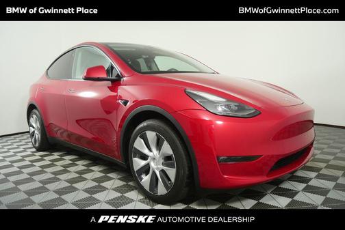Red Multi-Coat 2023 Tesla Model Y Long Range Dual Motor All-Wheel Drive