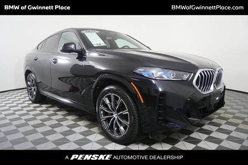 Black Sapphire Metallic 2025 BMW X6 xDrive40i