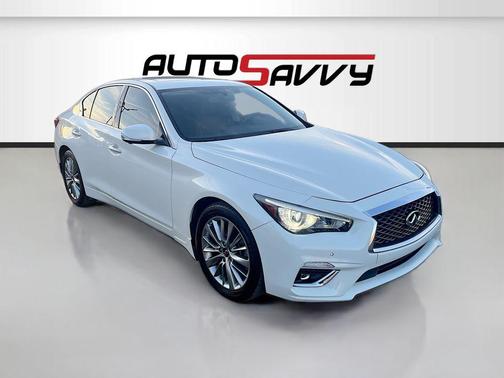 Majestic White 2023 INFINITI Q50 3.0t LUXE