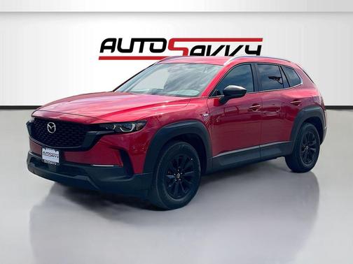 Soul Red Crystal Metallic 2025 Mazda CX-50 Hybrid Preferred Package