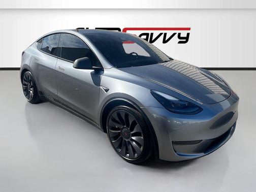 Stealth Grey 2024 Tesla Model Y Performance Dual Motor All-Wheel Drive