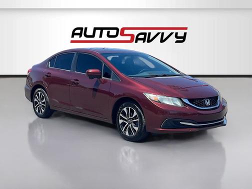 Red 2015 Honda Civic EX