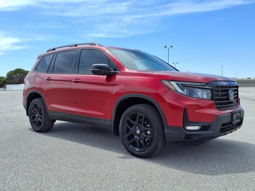 Red Metallic 2024 Honda Passport AWD Black