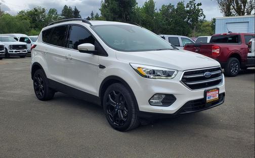 White Platinum Metallic Tri-Coat 2019 Ford Escape Titanium