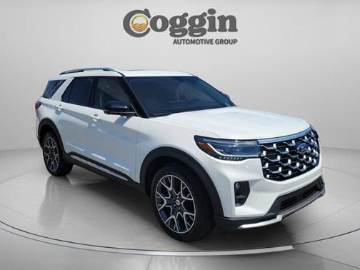 STAR WHITE MET TRI-COAT 2025 Ford Explorer PLATINUM