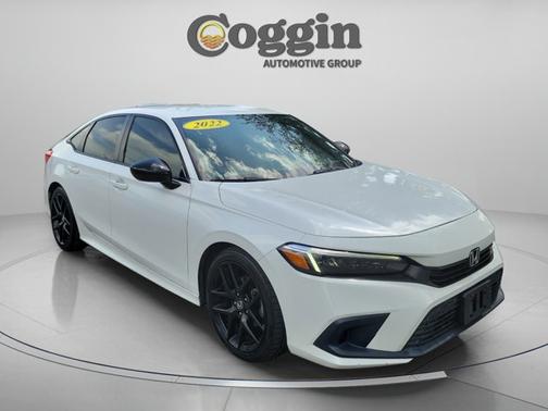 Platinum White Pearl 2022 Honda Civic SPORT
