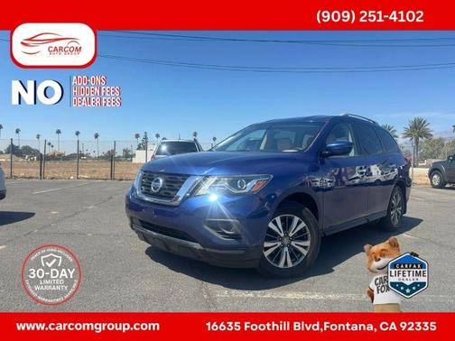 Caspian Blue 2017 Nissan Pathfinder S