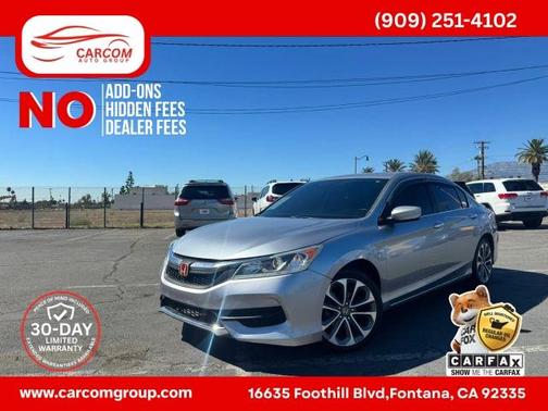 Silver 2016 Honda Accord LX