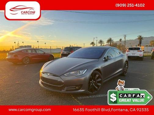 Gray 2014 Tesla Model S Base