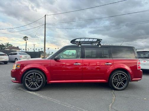 Red 2015 Ford Flex SEL