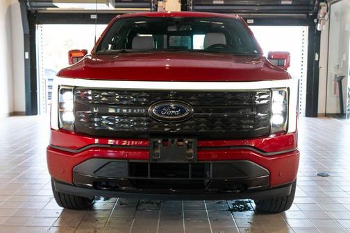 Red Metallic 2022 Ford F-150 Lightning Platinum