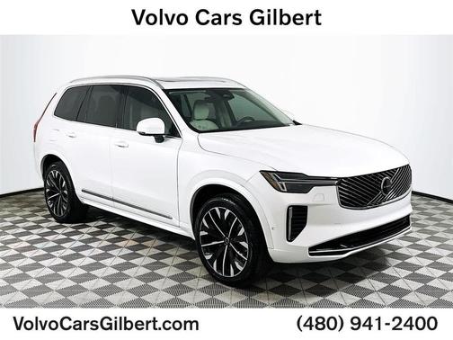 CRYSTAL WHT PRL 2026 Volvo XC90 Plug-In Hybrid Ultra, T8 AWD, Electric/Gasoline, Bright, 7 Seats