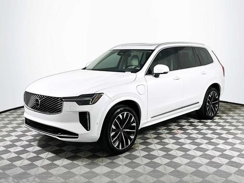 CRYSTAL WHT PRL 2026 Volvo XC90 Plug-In Hybrid Ultra, T8 AWD, Electric/Gasoline, Bright, 7 Seats