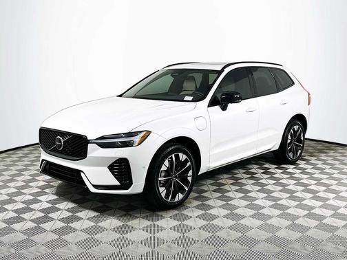CRYSTAL WHT MET 2026 Volvo XC60 Plug-In Hybrid Plus, T8 AWD Electric/Gasoline, Dark