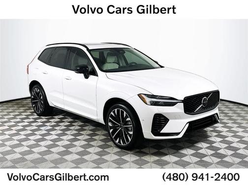 CRYSTAL WHT MET 2026 Volvo XC60 Plug-In Hybrid Ultra, T8 AWD Electric/Gasoline, Dark