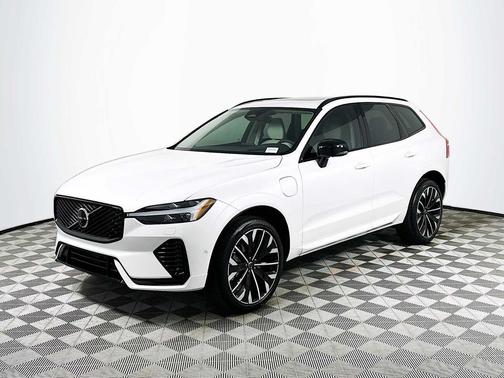 CRYSTAL WHT MET 2026 Volvo XC60 Plug-In Hybrid Ultra, T8 AWD Electric/Gasoline, Dark
