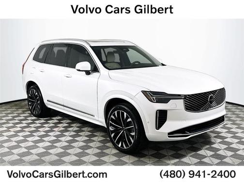 CRYSTAL WHT PRL 2026 Volvo XC90 Plug-In Hybrid Ultra, T8 AWD, Electric/Gasoline, Bright, 7 Seats