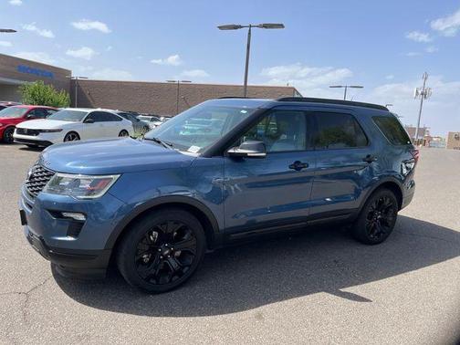Blue Metallic 2019 Ford Explorer sport