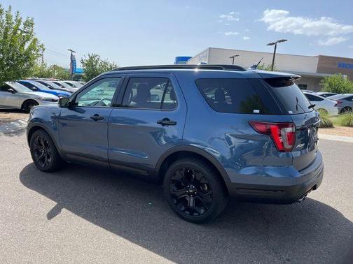 Blue Metallic 2019 Ford Explorer sport
