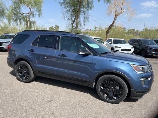 Blue Metallic 2019 Ford Explorer sport