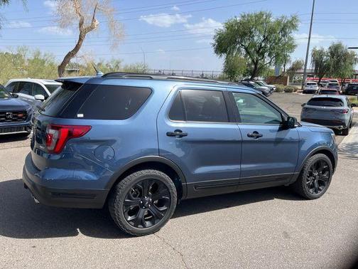 Blue Metallic 2019 Ford Explorer sport