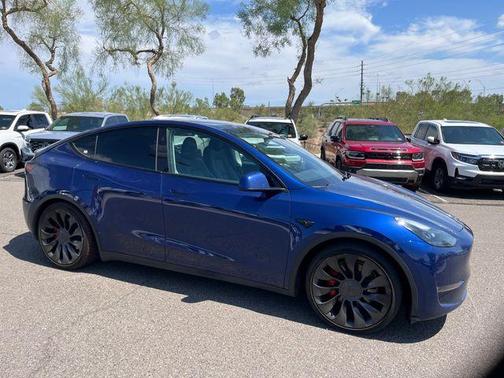 Deep Blue Metallic 2023 Tesla Model Y Performance