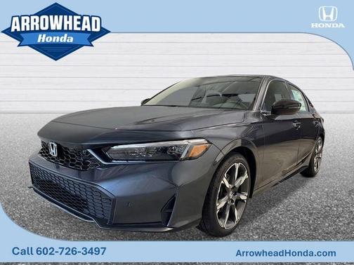 Meteorite Gray Metallic 2026 Honda Civic Hybrid Sport Touring Sedan