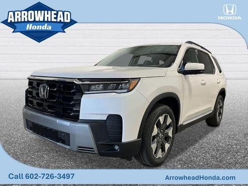 White Diamond Pearl 2026 Honda Pilot Elite