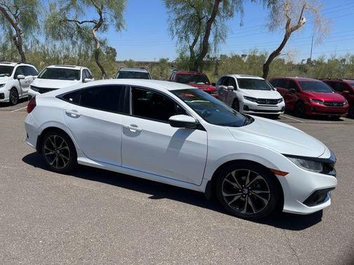 Platinum White Pearl 2020 Honda Civic Sport