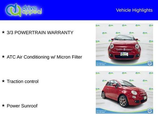 Rosso 2012 FIAT 500 Sport
