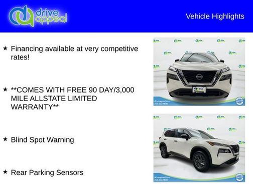 Glacier White 2023 Nissan Rogue S