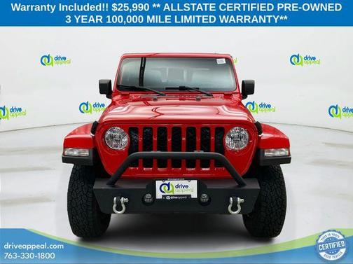 Firecracker Red Clearcoat 2022 Jeep Gladiator Sport
