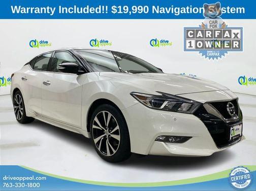 White 2018 Nissan Maxima 3.5 SL