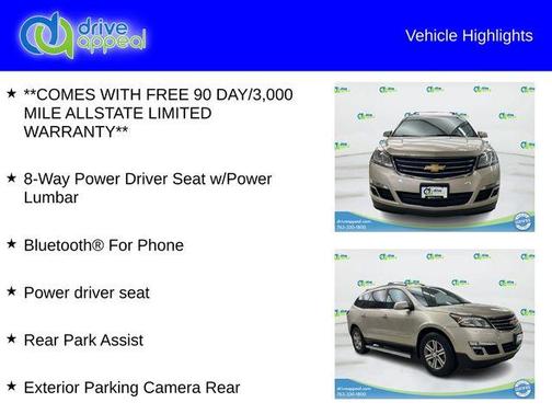 Champagne Silver 2016 Chevrolet Traverse 1LT