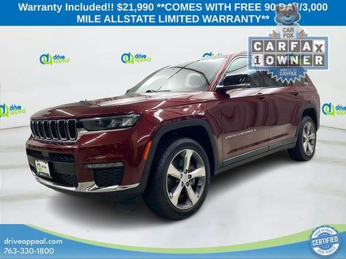 Velvet Red Pearlcoat 2021 Jeep Grand Cherokee L Limited
