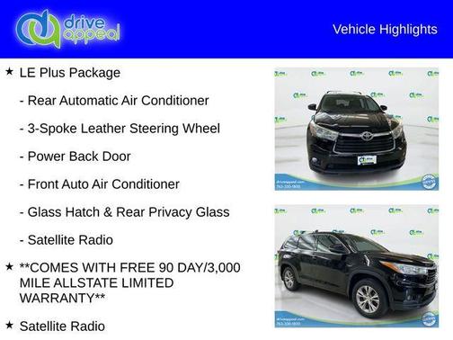 2015 Toyota Highlander LE Plus