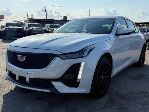 Crystal White Tricoat 2023 Cadillac CT5 Premium Luxury