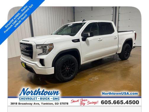 Summit White 2021 GMC Sierra 1500 Elevation