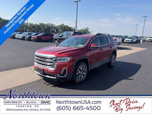 Volcanic Red Tintcoat 2023 GMC Acadia AWD SLT