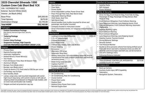 2025 Chevrolet Silverado 1500 Custom