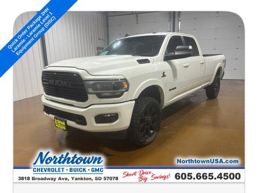 Pearl White 2021 RAM 2500 Laramie Crew Cab 4x4 8' Box