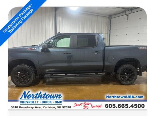 Shadow Gray Metallic 2021 Chevrolet Silverado 1500 Custom Trail Boss