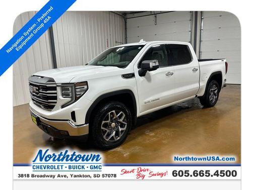 Summit White 2025 GMC Sierra 1500 SLT