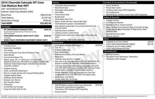 2016 Chevrolet Colorado WT